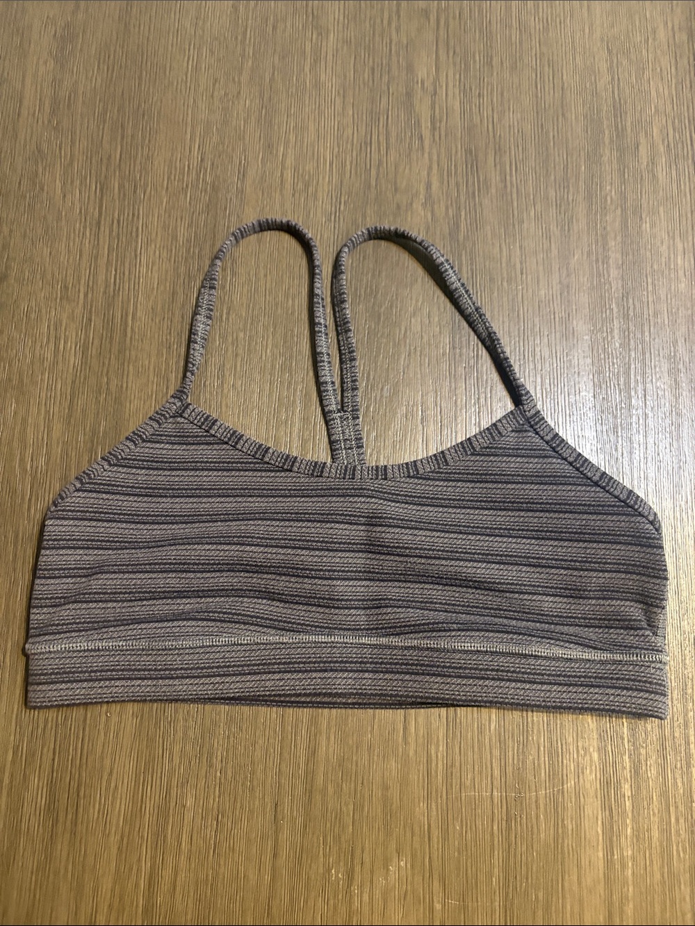 lululemon athletica Wunder Train Strappy Racer Bra black and grey
Light Support